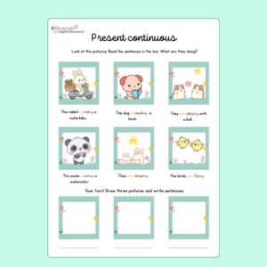 Present Continuous  (PDF)