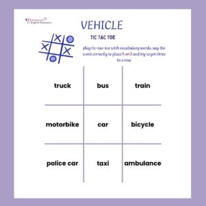 Sight Word Tic Tac Game (PDF)